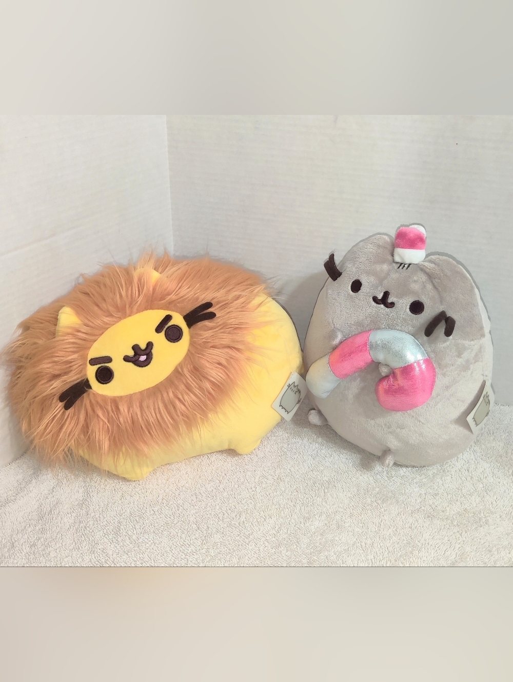 Two Collectible Pusheen Plush Stuffed Animals Toys